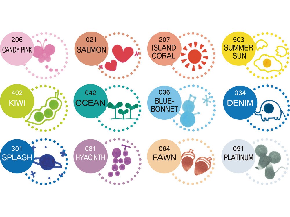 Zestaw dwustronnych pisaków Clean Color Dot - 12 kolorów