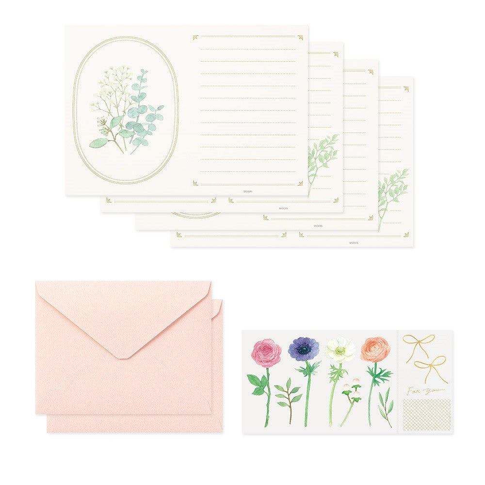 Papeteria Midori 495 Bouquet | Różowa