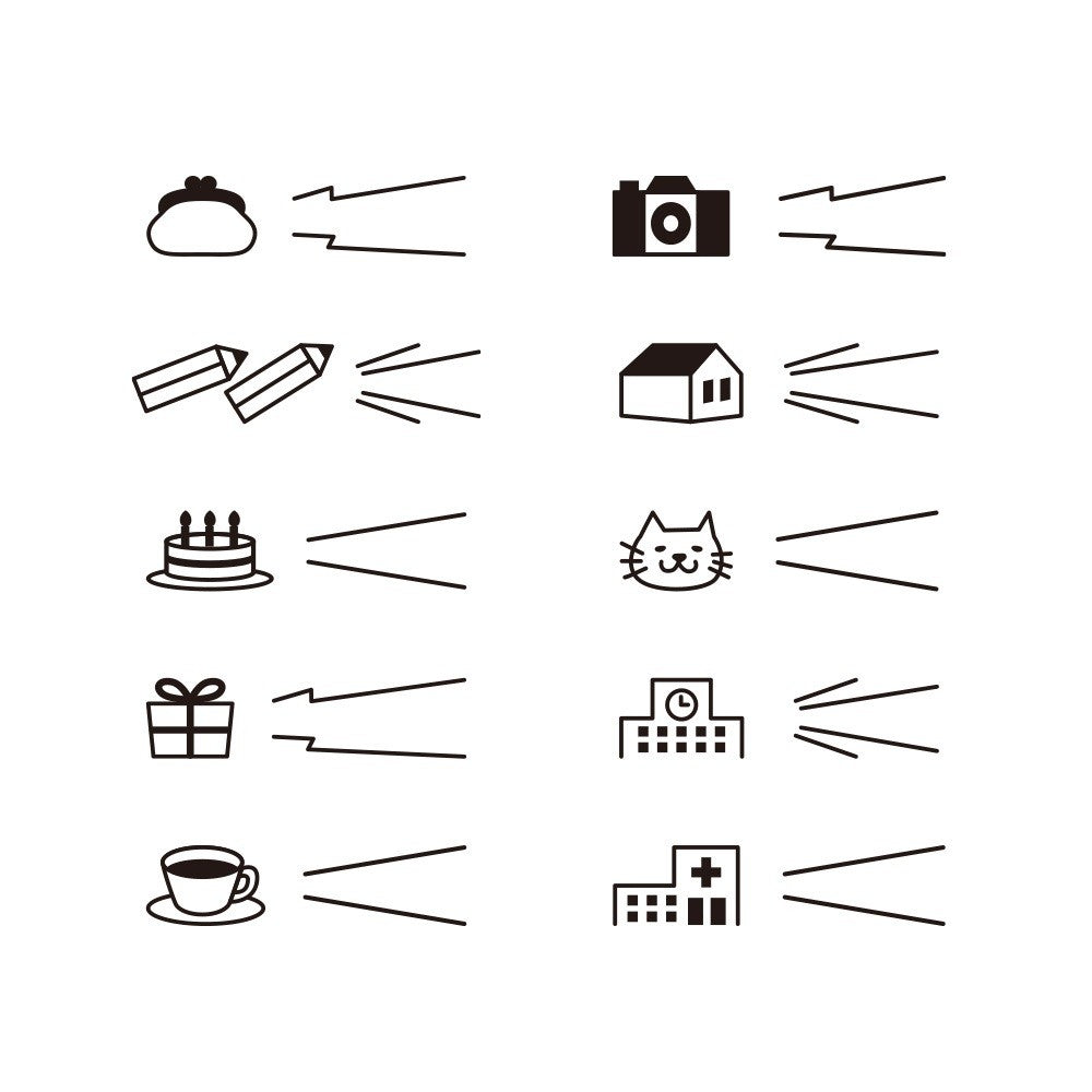 Pieczątka Midori Paintable Stamp | Dymki czatu