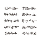 Pieczątka Midori Paintable Stamp | Kwiaty