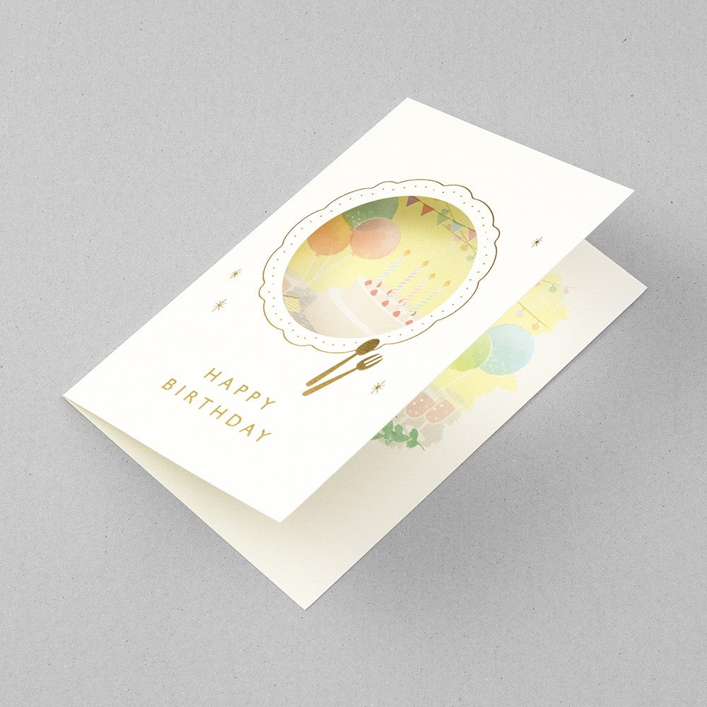 Kartka okolicznościowa z okienkiem Midori | Urodziny