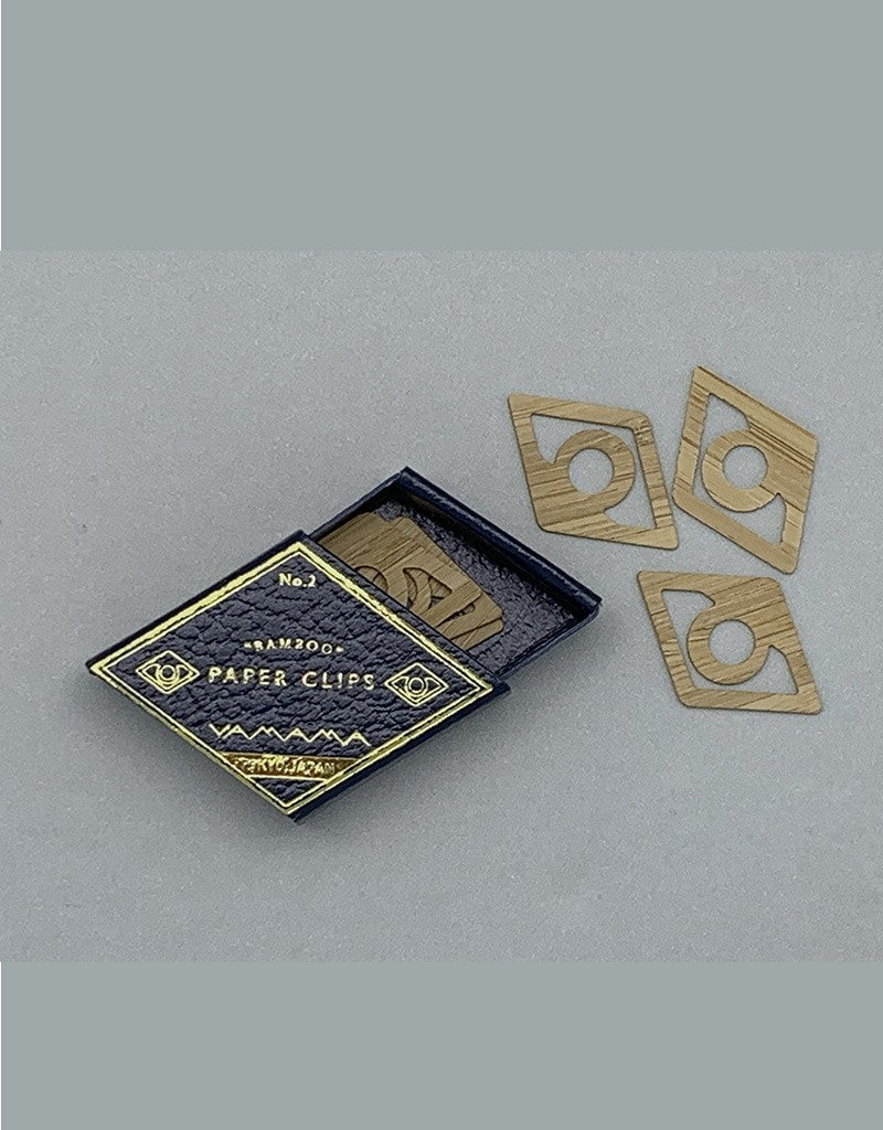 Bambusowe spinacze do papieru Yamama Bamboo Rhombus