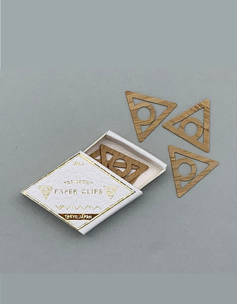 Bambusowe spinacze do papieru Yamama Bamboo Triangle