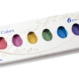 Farby akwarelowe Kuretake Gansai Tambi Gem Colors 6 sztuk