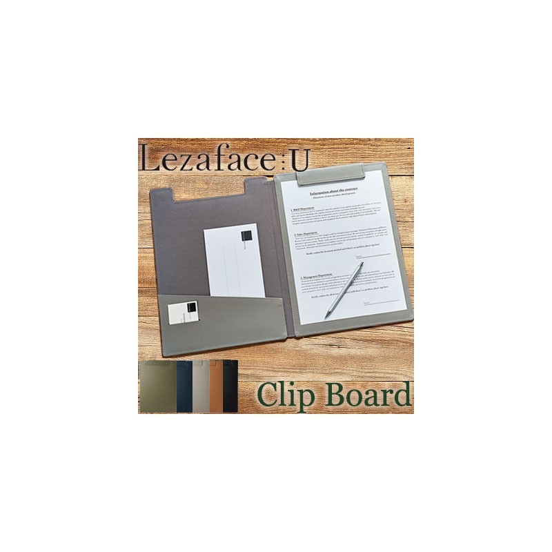 Podkładka z klipsem King Jim LezaFace | Czarna