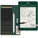 Ołówki grafitowe z akcesoriami Faber-Castell 11 Pitt Graphite Matt