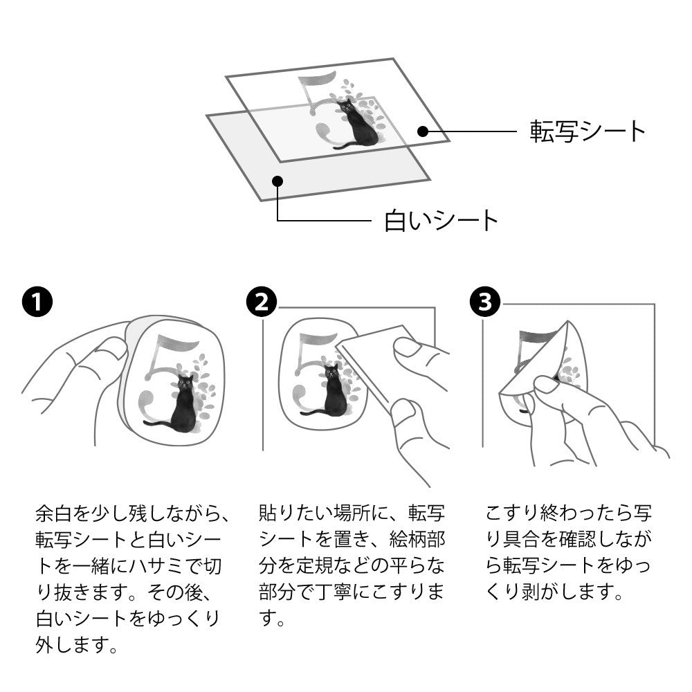 Naklejki transferowe Midori | Miesiące