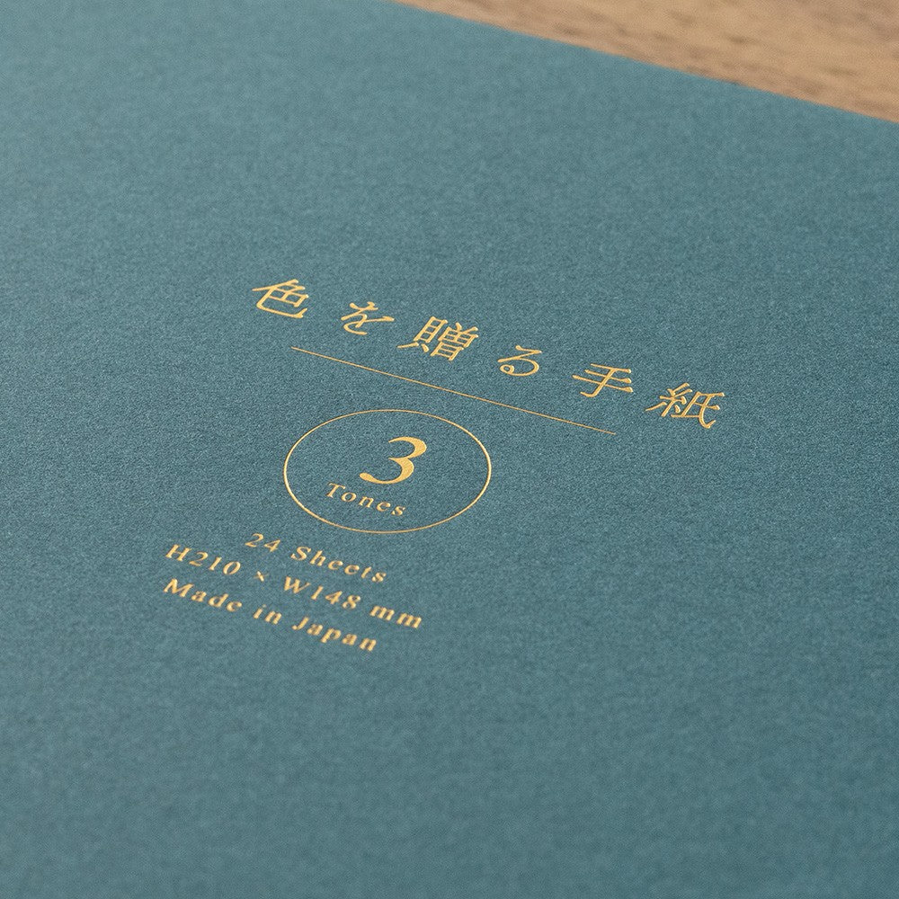 Papier listowy Midori Giving a Color A5 | Niebieski