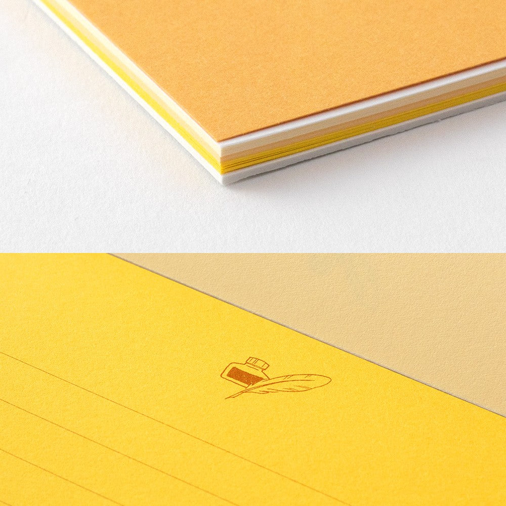 Papier listowy Giving a Color Midori A5 | Złoty
