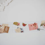 Taśma washi Note & Wish | Kwiatowe Listy