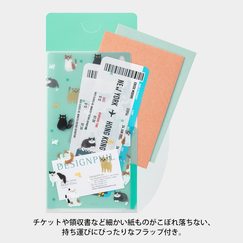 Folder z klapką Midori A5 | Koty