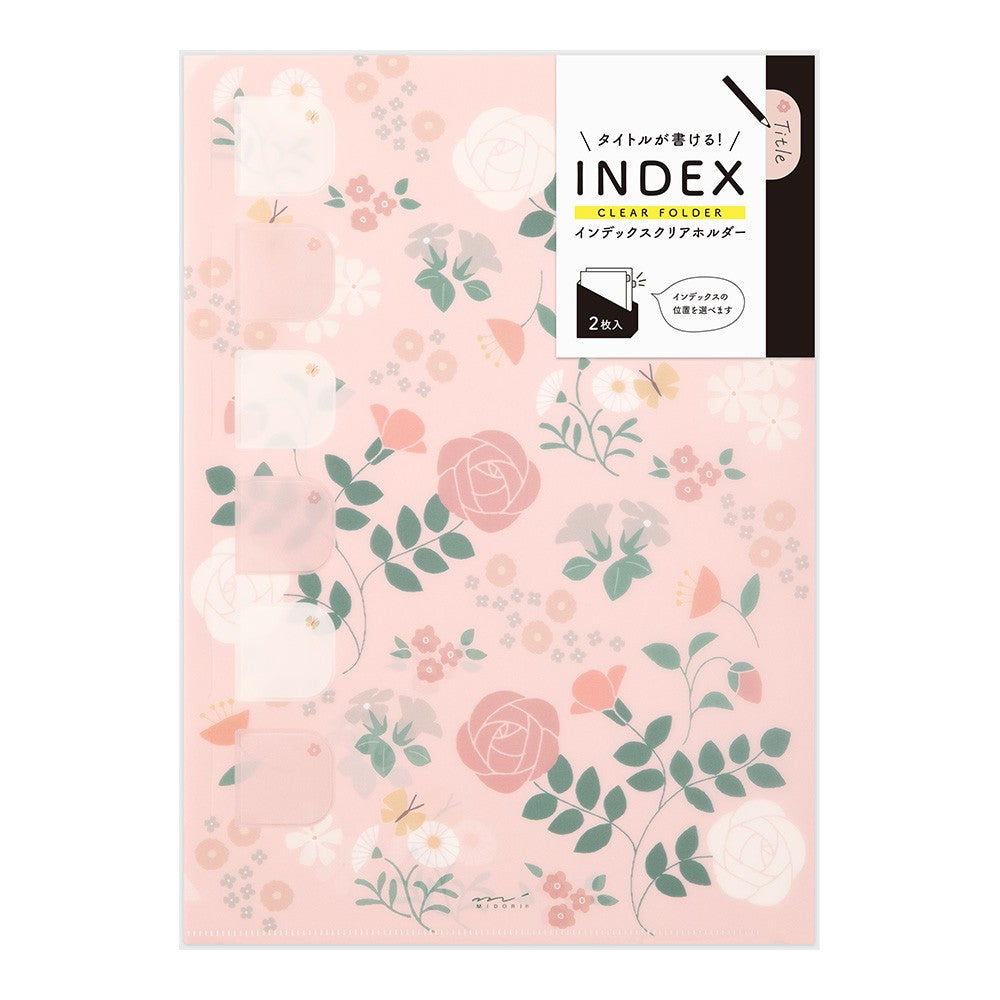 Folder Midori Index Clear A4 | Kwiat