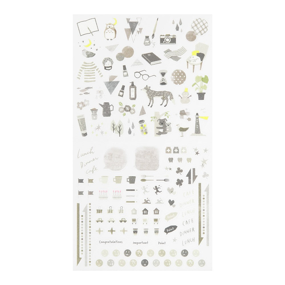 Naklejki Midori Sticker Collection Color | Szary