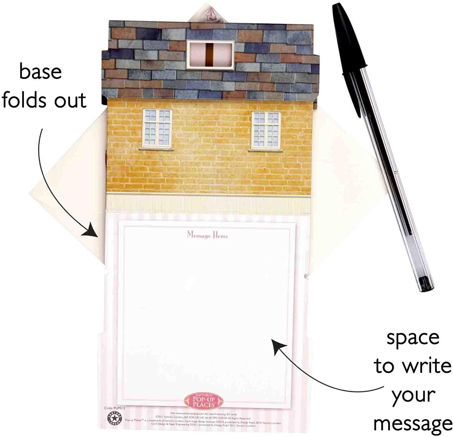 Kartka Okolicznościowa Santoro Pop-up Places | Kawiarnia ,,U Kraba"