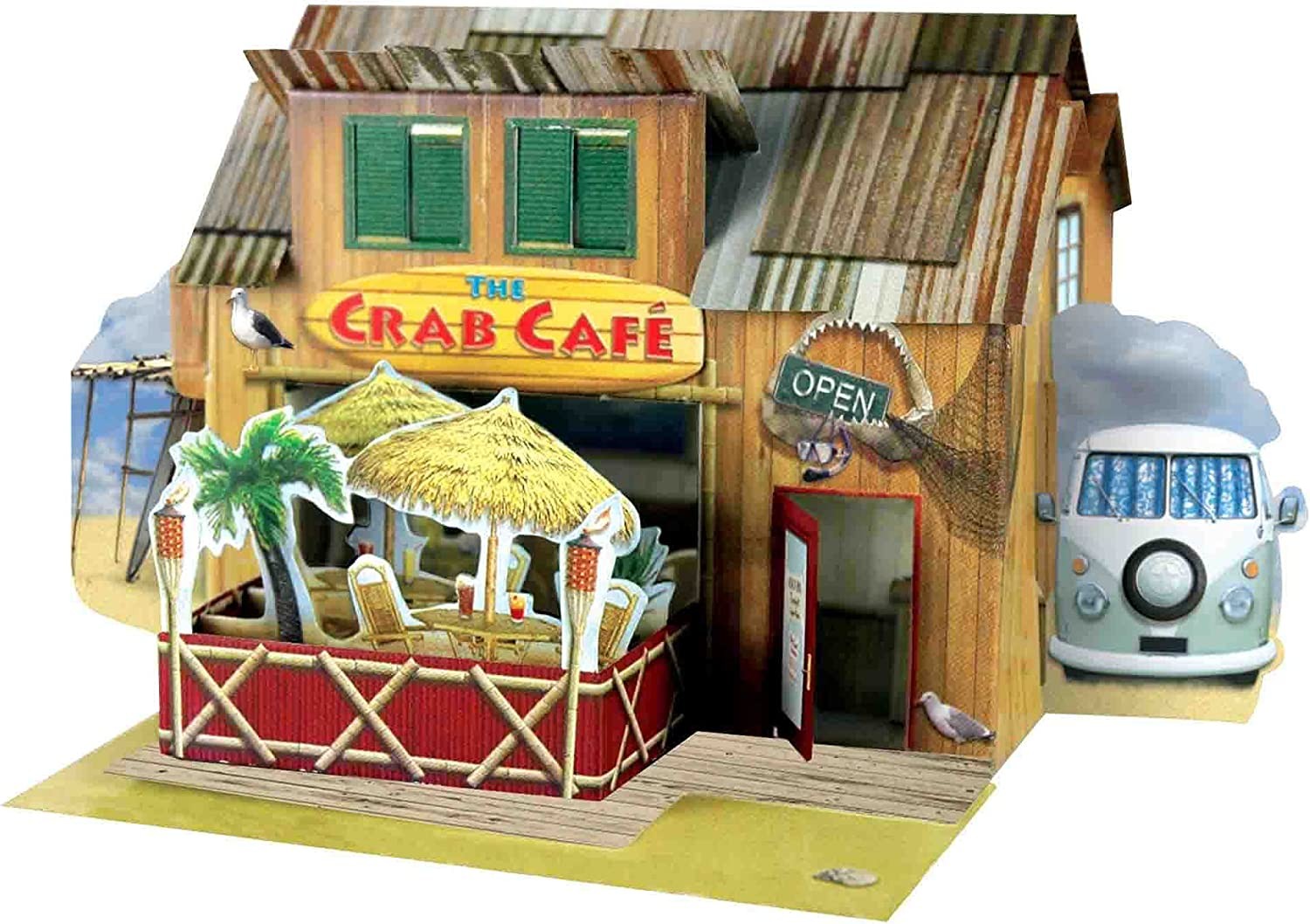 Kartka Okolicznościowa Santoro Pop-up Places | Kawiarnia ,,U Kraba"