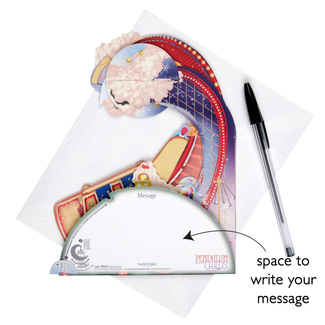 Kartka okolicznościowa Santoro Pendulum Cards | Koty na bujanym fotelu