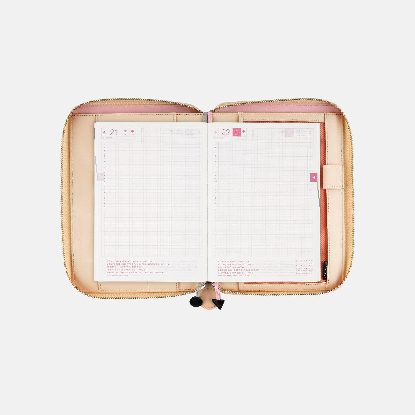 Okładka na kalendarz Hobonichi Techo A6 | PYT: Tokio w rozkwicie/ Króliki