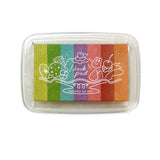 Tęczowa poduszka do pieczątek | Owoce