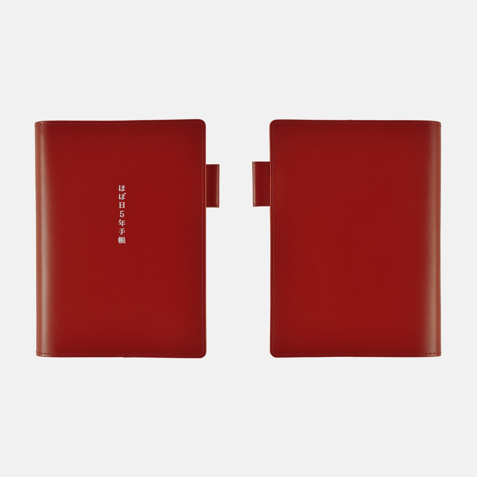 Skórzana Okładka na Kalendarz 5-letni Hobonichi A6 Czerwona