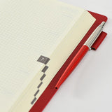 Skórzana Okładka na Kalendarz 5-letni Hobonichi A5 Large Czerwona