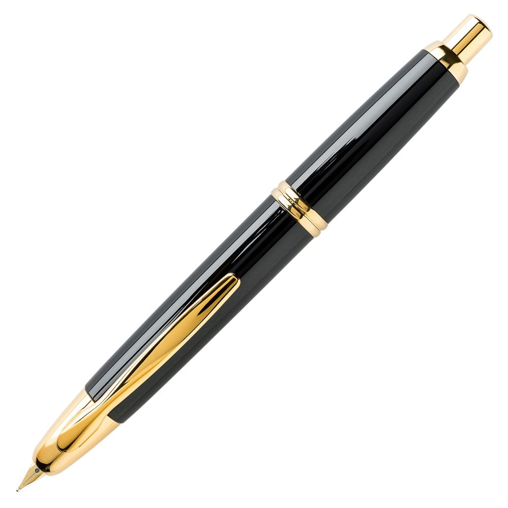 Pióro wieczne Pilot Capless Black Gold Trims - 18K