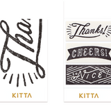 Hitotoki Kitta Index Washi Labels Wide | Wiadomość