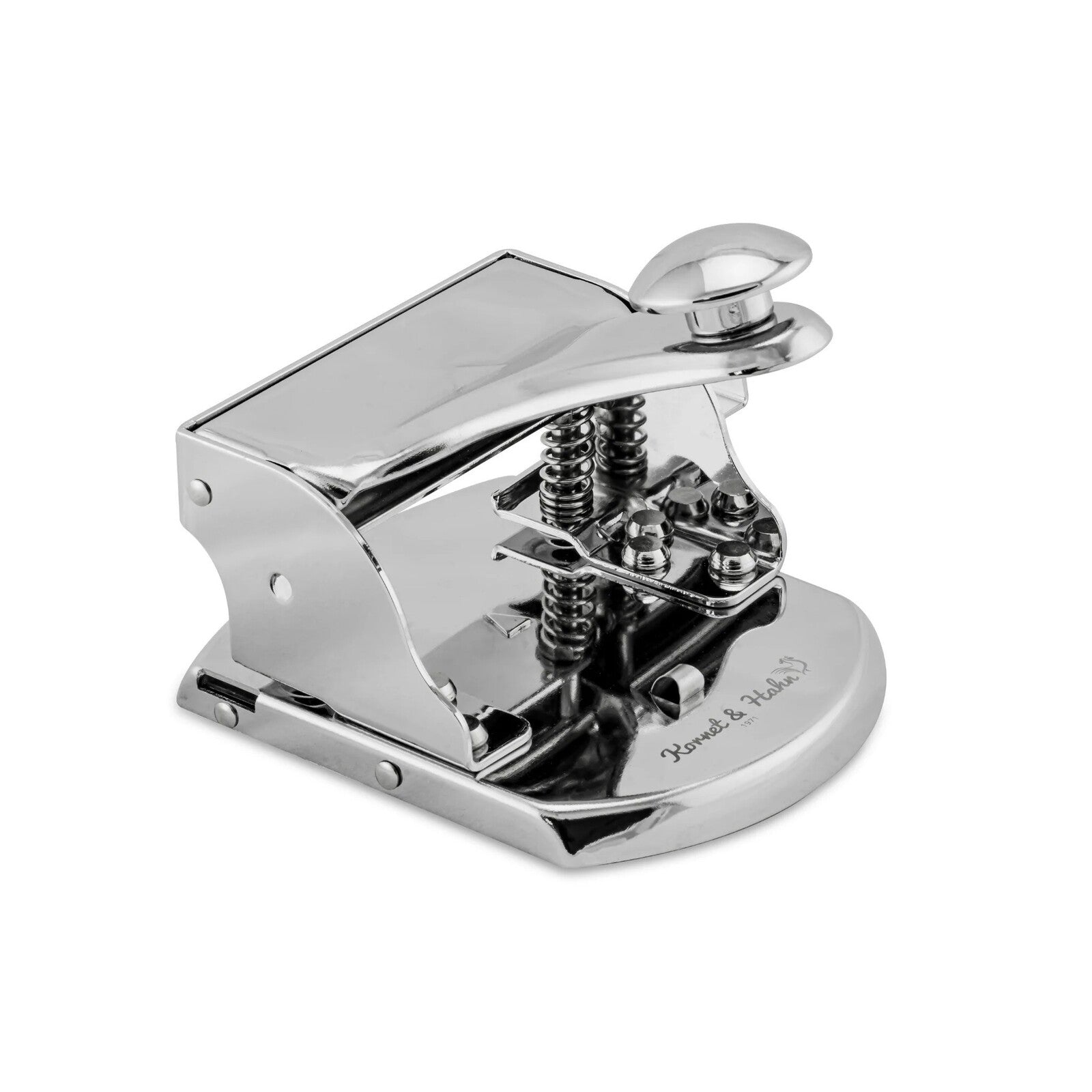 Metalowy dziurkacz Kornet & Hahn Srebrny chromowany