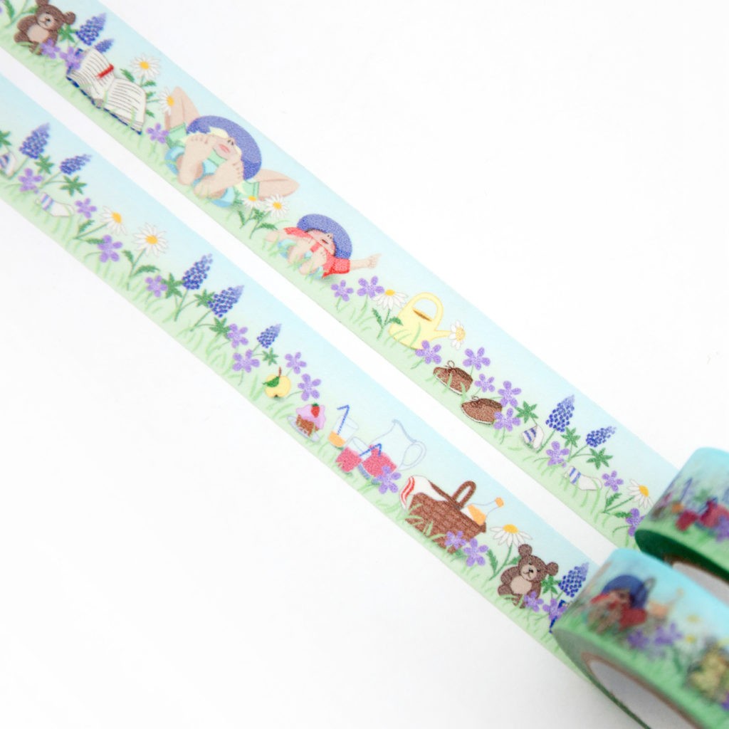 Taśma washi Willwa | Odpoczynek na trawie