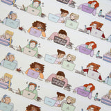 Taśma washi Willwa | Z laptopem w kawiarni