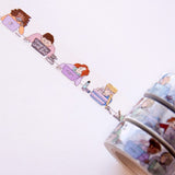 Taśma washi Willwa | Z laptopem w kawiarni