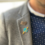 Pin Bomo Art Niebieski Balon