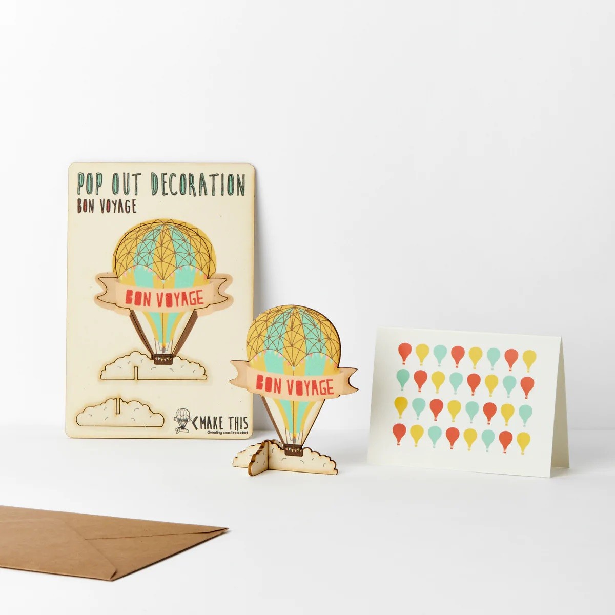 Kartka Pop Out Card Decoration | Bon Voyage