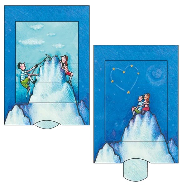 Kartka okolicznościowa Curiosi | Góra miłości