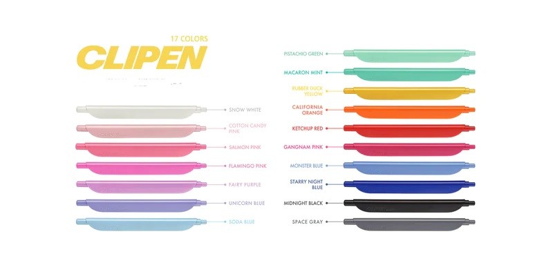 Długopis z klipsem Clipen Czarny