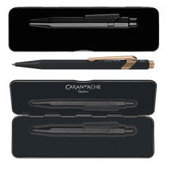 Długopis Caran D'Ache 849 Czarny Mat GT Różowe Złoto | Edycja Limitowana