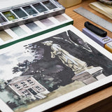 Farby akwarelowe Kuretake Gansai Tambi Graphite Colors 6 sztuk