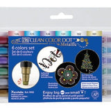 Zestaw metalicznych pisaków Kuretake Clean Color Dot Metallic