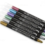 Zestaw metalicznych pisaków Kuretake Clean Color Dot Metallic