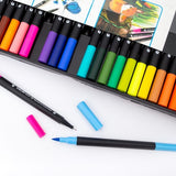 Zestaw kolorowych pisaków Zieler Duo Tip Brush&Fineliner Pens