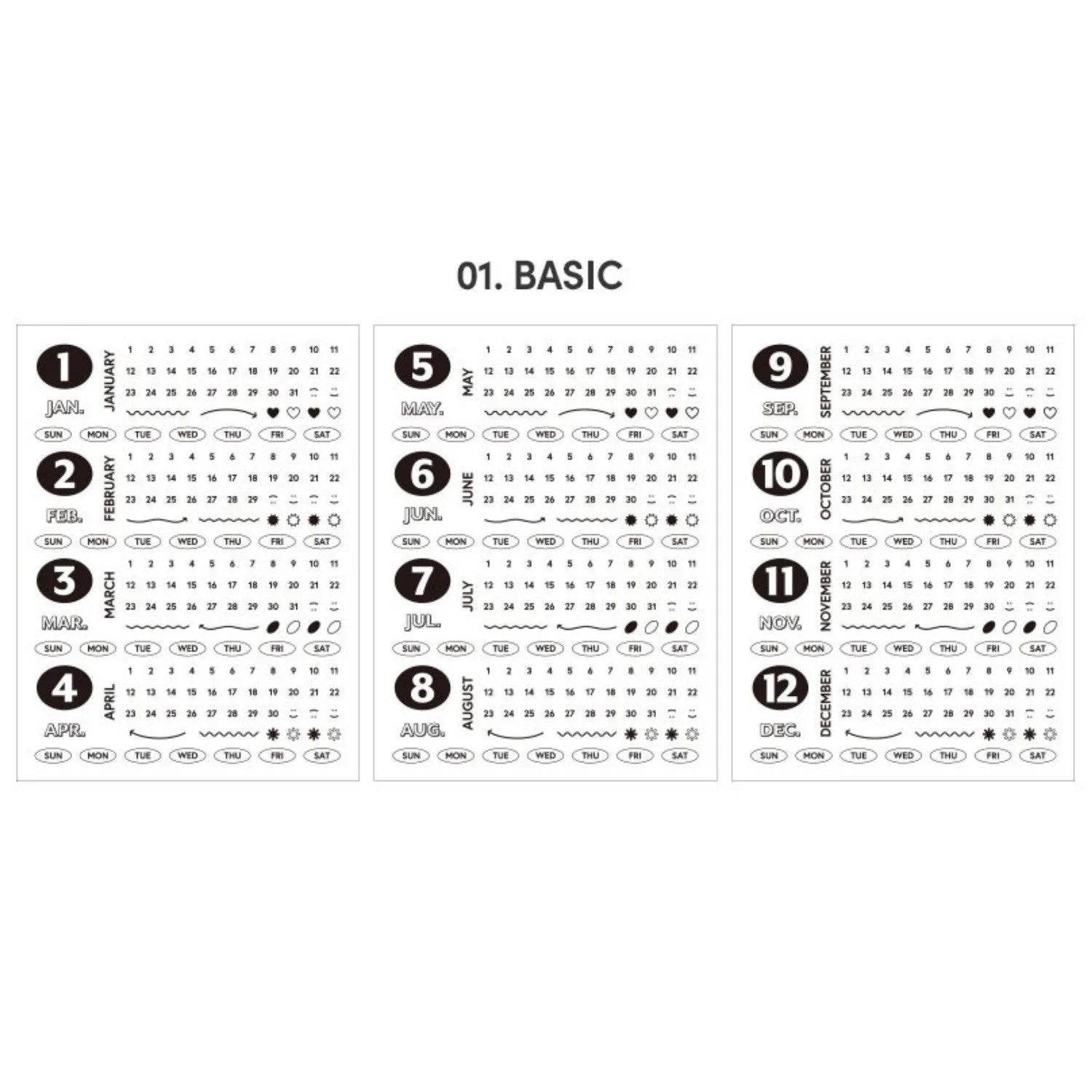 Naklejki ICONIC | Daty