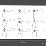 Arkusze do tworzenia wzorników Wearingeul Alicja w Krainie Czarów | Eliksiry