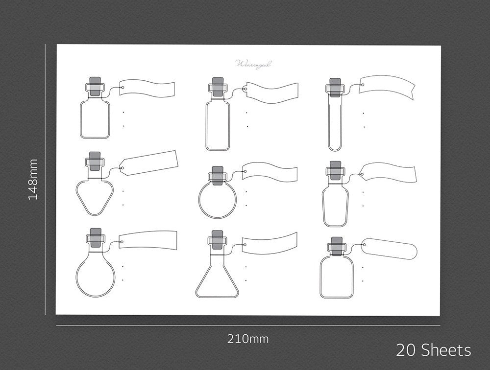 Arkusze do tworzenia wzorników Wearingeul Alicja w Krainie Czarów | Eliksiry