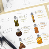 Arkusze do tworzenia wzorników Wearingeul Alicja w Krainie Czarów | Eliksiry