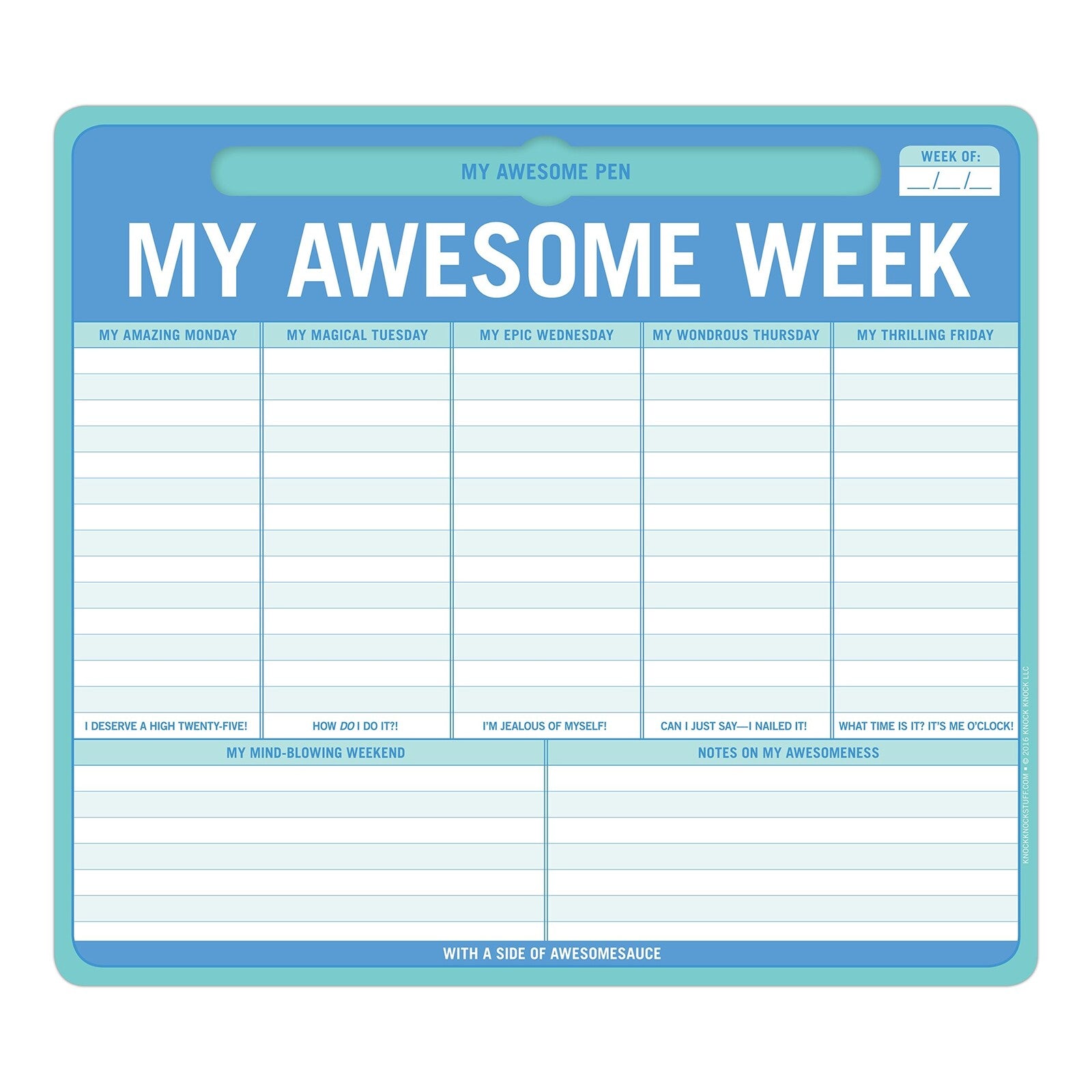 My Awesome Week Pen-to-Paper Mousepad – podkładka pod mysz