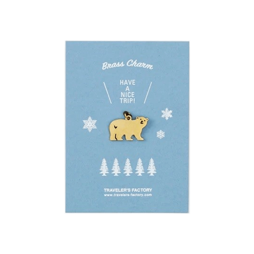 Mosiężna zawieszka Traveler's Factory | Niedźwiedź