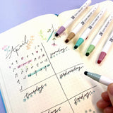 Zestaw pisaków Clean Color Dot Single - 6 kolorów Mild Smoky