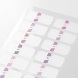 Naklejki indeksujące Midori Chiratto | Różowe numery