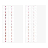 Naklejki indeksujące Midori Chiratto | Różowe numery