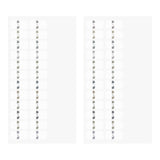 Naklejki indeksujące Midori Chiratto | Szare numery