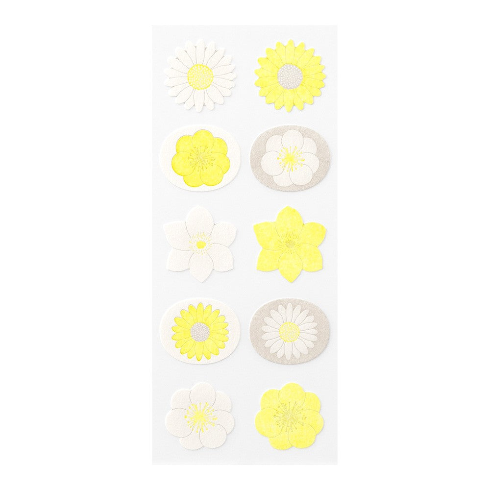 Naklejki Midori Leterpress | Kwiaty